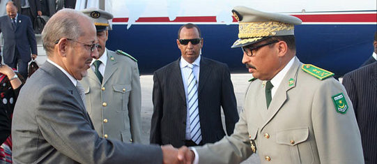 Le président déchu et son putchiste : photo récente du président mauritanien Sidi Ould Cheikh Abdallahi (à gauche) serrant la main du général Mohamed Ould Abdel Aziz