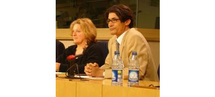 Le couple de putschistes, Marie-Anne Isler-Beguin, Députée Verte Européenne et Mohamed Lemine Ould Dadde, ministre putschiste