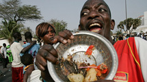 Manifestation contre la vie chère à Dakar, le 26 avril 2008