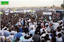 Plus de 50.000 personnes au « meeting du défi » organisé par le candidat Abdelaziz à Nouakchott
