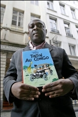 Un Congolais réclame l'interdition de "Tintin au Congo" en France