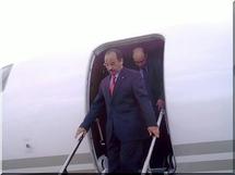 Le Président de la République arrive à Madrid
