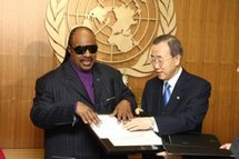 Stevie Wonder nouveau Messager de la Paix des Nations unies