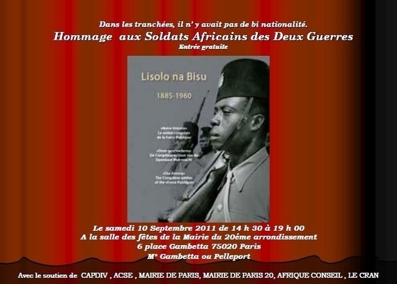 Hommage aux soldats africains des deux guerres le samedi 10 septembre 2011 de 14h30 à 19h