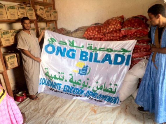 L'ONG mauritanienne Biladi distribue 4.8 tonnes de denrées alimentaires à Chinguetti 