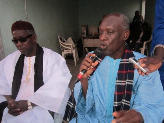 M. Ibrahima Moctar SARR, président de l'AJD/MR et M. Mamadou SARR, Secrétaire Exécutif du FONADH. 28 novembre 20102