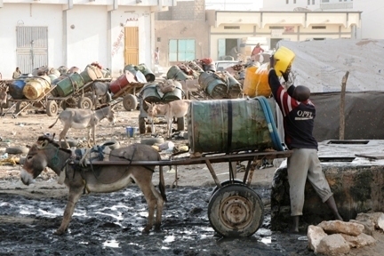 Distribution de l'eau à Nouakchott, la capitale mauritanienne.