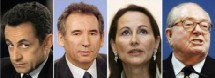 Les quatre principaux candidats à la présidentielle 2007