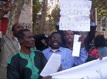 PANA /Manifestation à Paris pour le retour des réfugiés mauritaniens