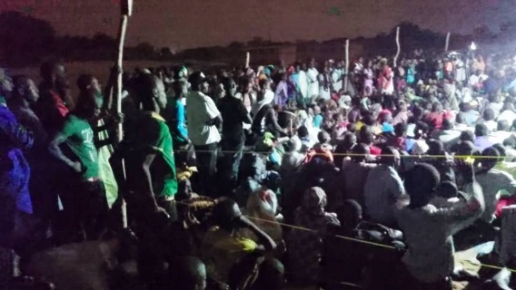 En images :  Monsieur Ibrahima Moctar Sarr, candidat à l'élection présidentielle du 21 juin 2014, à Boghé.