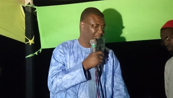 En images :  Monsieur Ibrahima Moctar Sarr, candidat à l'élection présidentielle du 21 juin 2014, à Boghé.