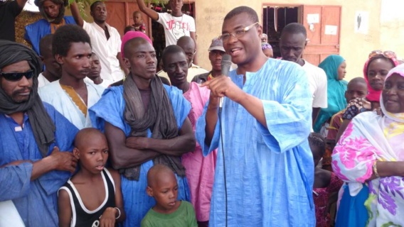 En images: le candidat Ibrahima Moctar Sarr dans la région du Guidimakha, 16 juin 2014