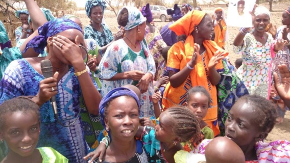 En images: le candidat Ibrahima Moctar Sarr dans la région du Guidimakha, 16 juin 2014