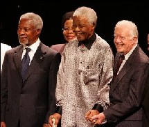 Nelson Mandela lance un groupe de réflexion d'ex-leaders