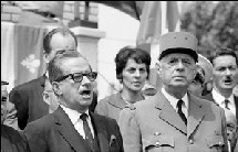 Daniel Johnson, Charles De Gaulle en visite au Québec (Exposition universelle 1967)