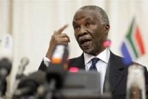 Le président sud-africain Thabo Mbeki, le 5 octobre 2007 à Pretoria