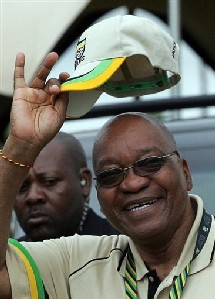 Jacob Zuma, au Congrès national africain, le 17 décembre 2007 à Polokwane