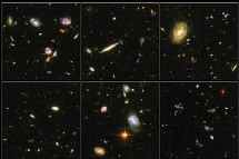 Vue de six galaxies, aperçues par le télescope Hubble.