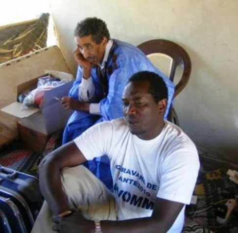 Mohamed Dogui et Ousmane Sarr, lors de la Caravane de santé 2010