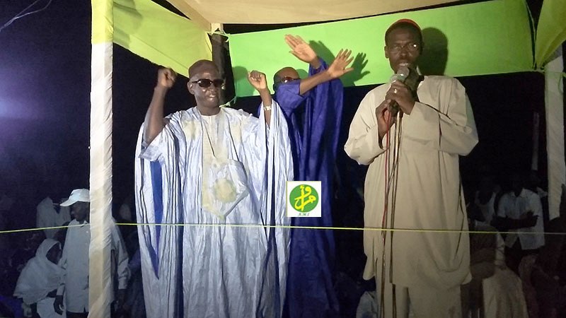 Le candidat Ibrahima Moctar Sarr préside un meeting à Boghé (AMI)