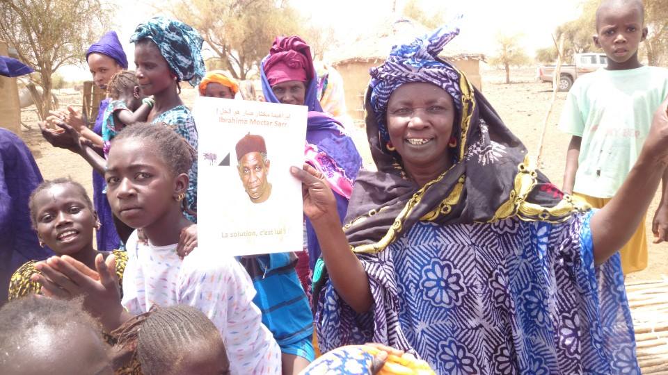 En images: le candidat Ibrahima Moctar Sarr dans la région du Guidimakha, 16 juin 2014