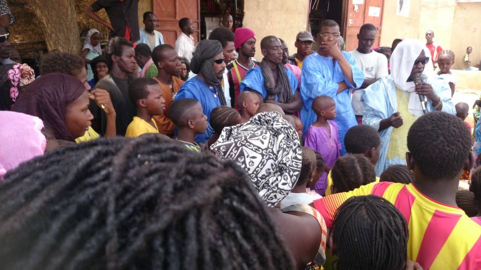 En images: le candidat Ibrahima Moctar Sarr dans la région du Guidimakha, 16 juin 2014