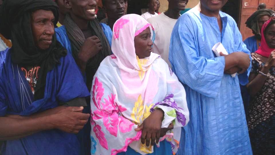 En images: le candidat Ibrahima Moctar Sarr dans la région du Guidimakha, 16 juin 2014