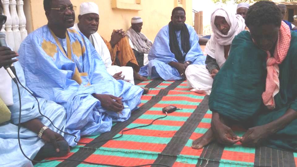 En images: le candidat Ibrahima Moctar Sarr dans la région du Guidimakha, 16 juin 2014