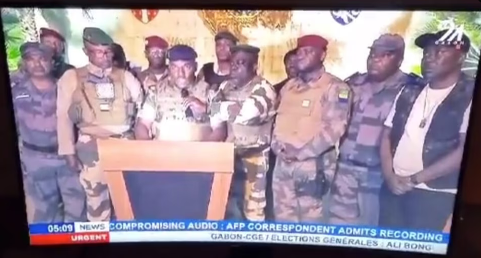 Coup d'État militaire au Gabon après l'annonce de la victoire d'Ali Bongo