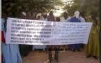 Manifestation d'anciens réfugiés en Mauritanie.