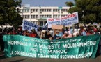 Sénégal - Maroc : Manifestation en faveur du Maroc devant le siège du PS (opposition) à Dakar 